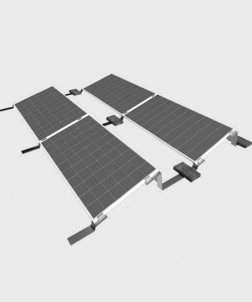 SL Efficient middle leg for flat roof construction